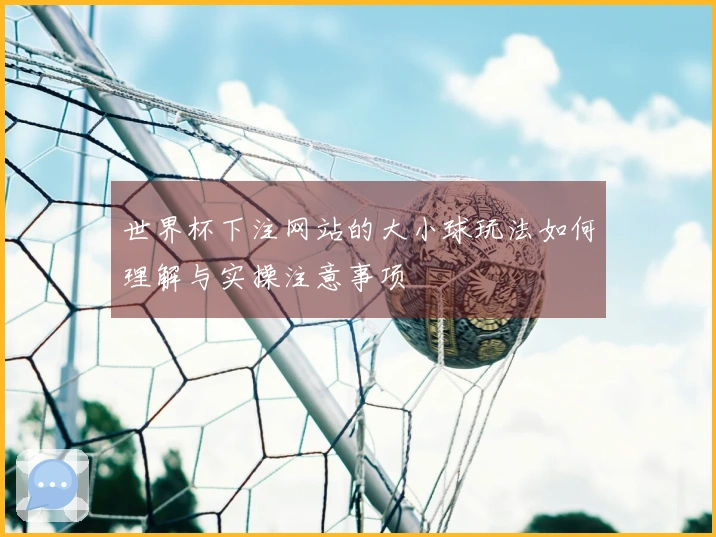世界杯下注网站的大小球玩法如何理解与实操注意事项