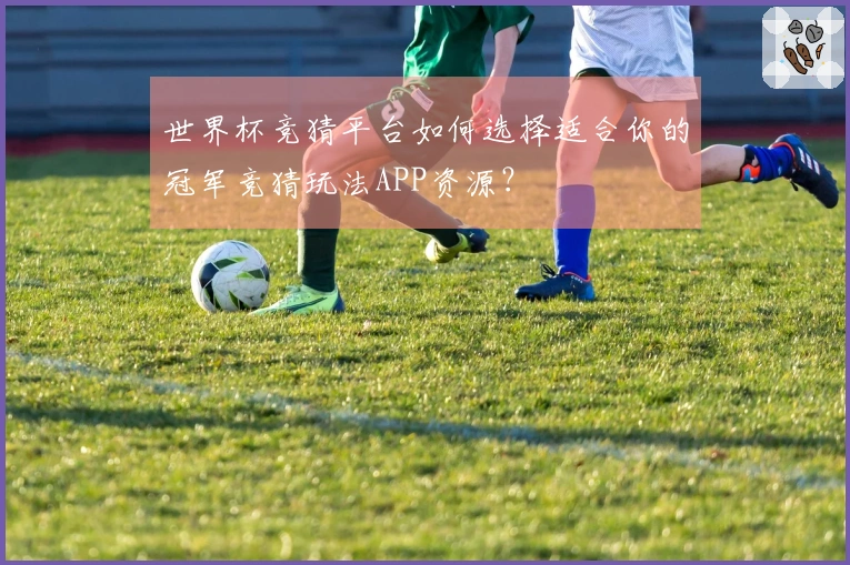 世界杯竞猜平台如何选择适合你的冠军竞猜玩法APP资源？